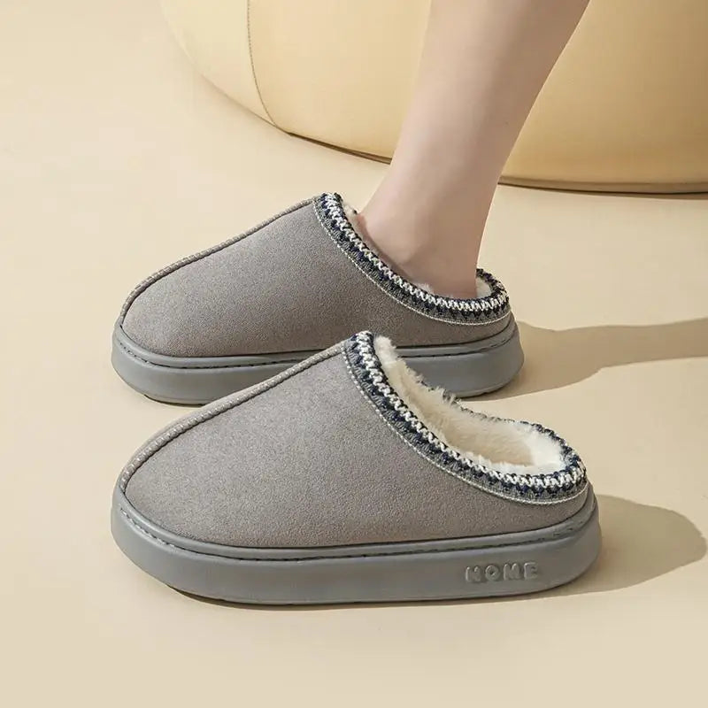 Women's Fluffy Platform Slippers